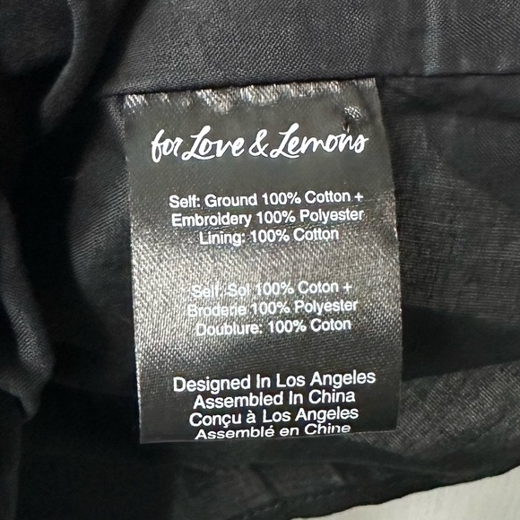 NWT For Love & Lemons Lindsey Corset Midi Dress Size XS in Black - Picture 8 of 11